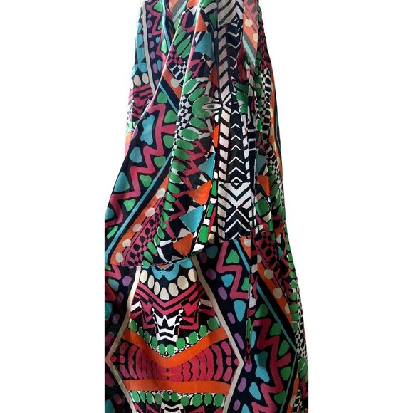 Alexia Admor Wrap Multi-colored Dress with ties looping around the waist inside - Picture 3 of 8